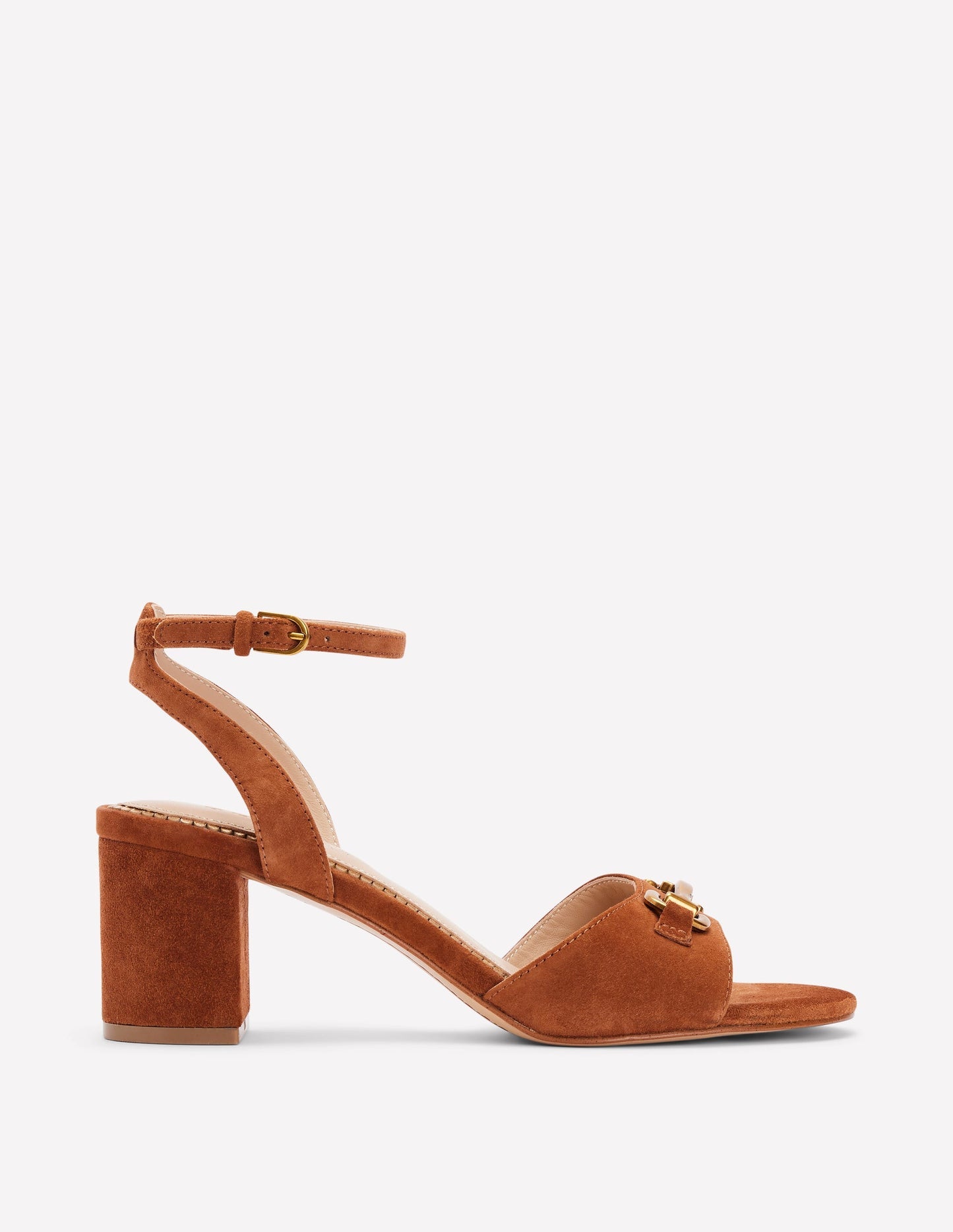 Boden Iris Snaffle Block Heel Sandal - Tan