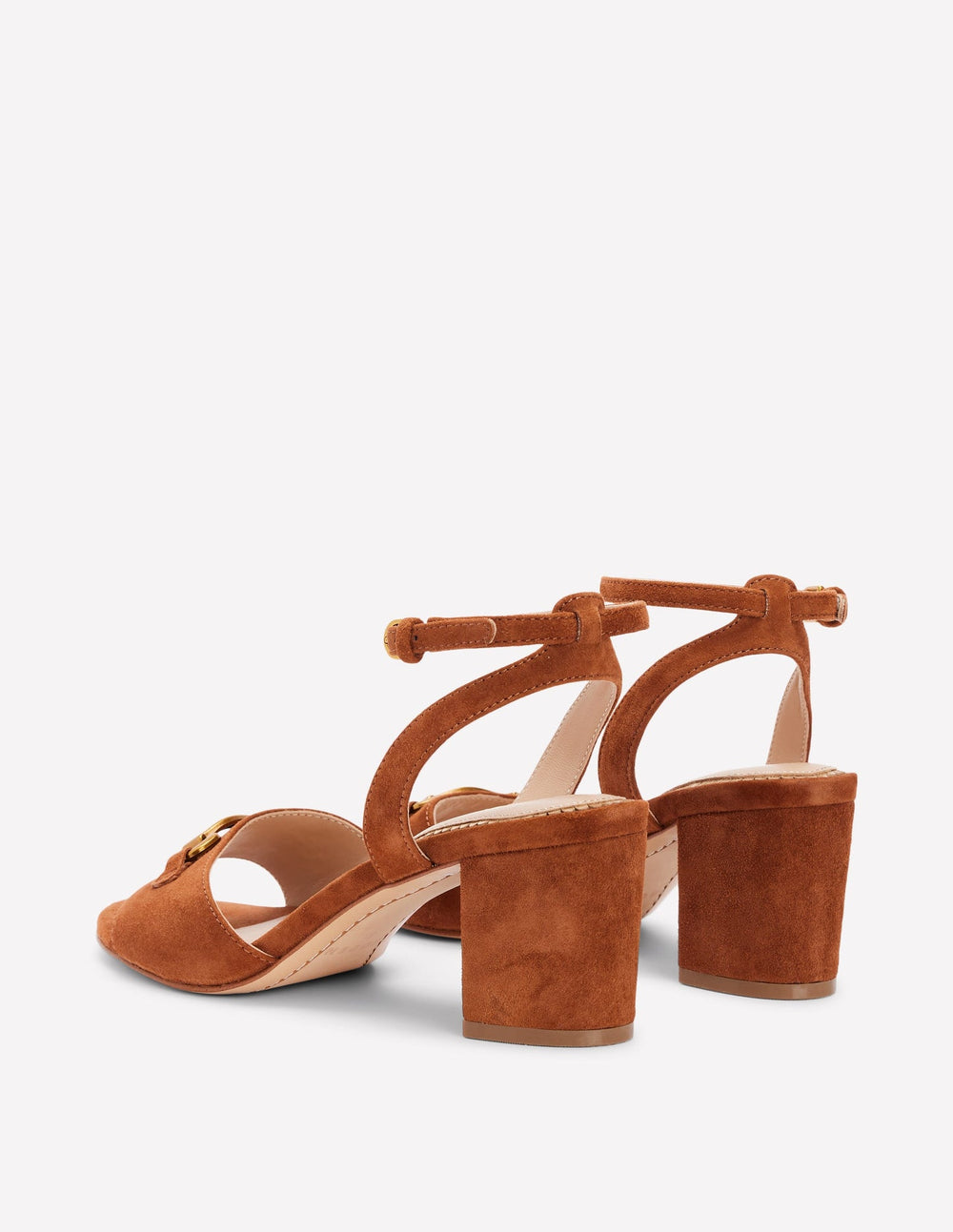 Boden Iris Snaffle Block Heel Sandal - Tan