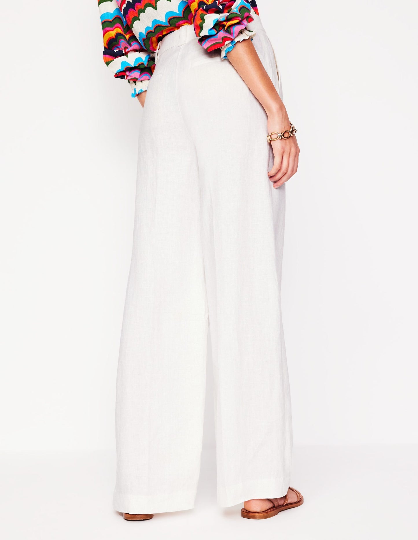 Boden Westbourne Linen Pants - White
