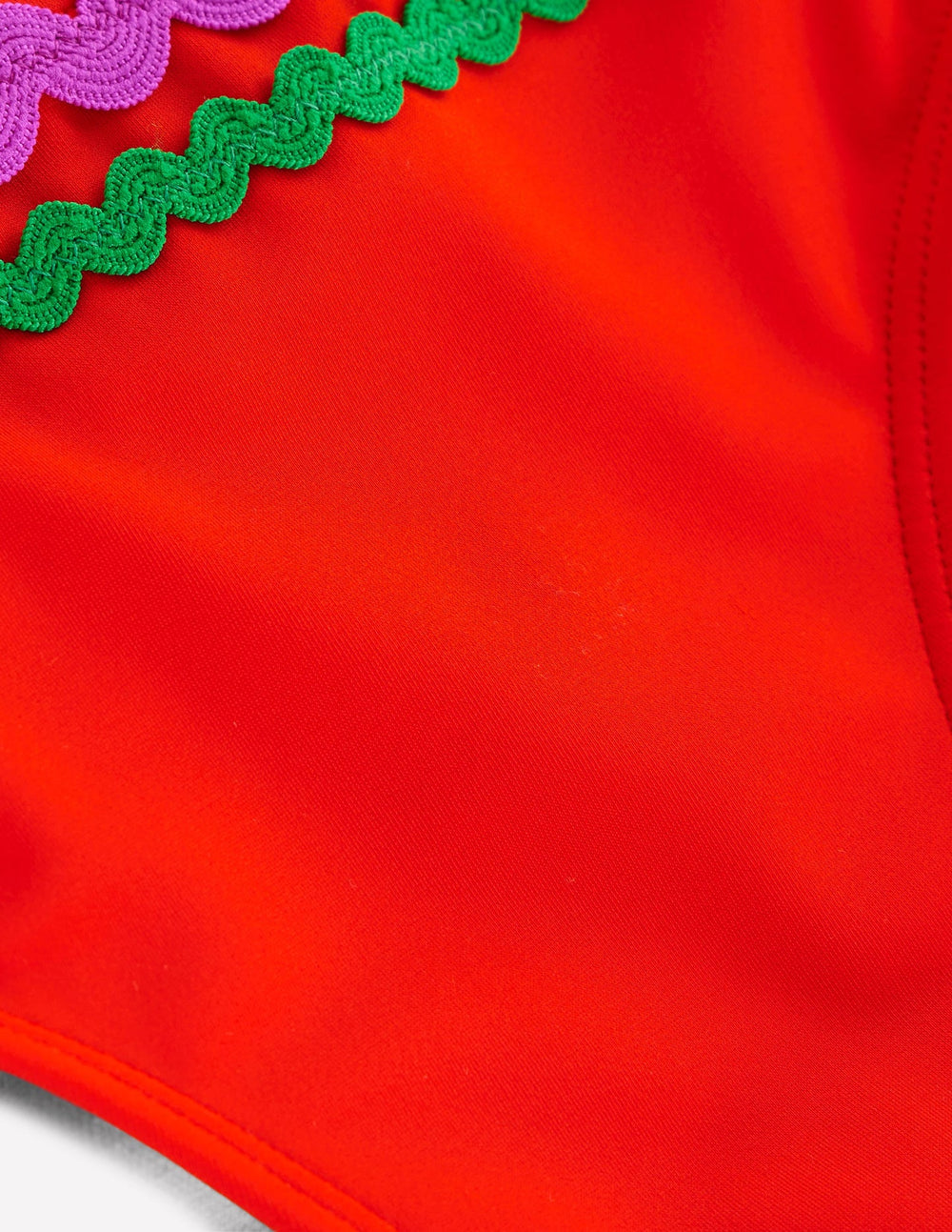 Boden Porto Bikini Bottoms - Fire Red Rik Rak