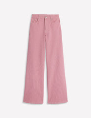 Boden High Rise Wide Leg Jeans - Pink Stripe