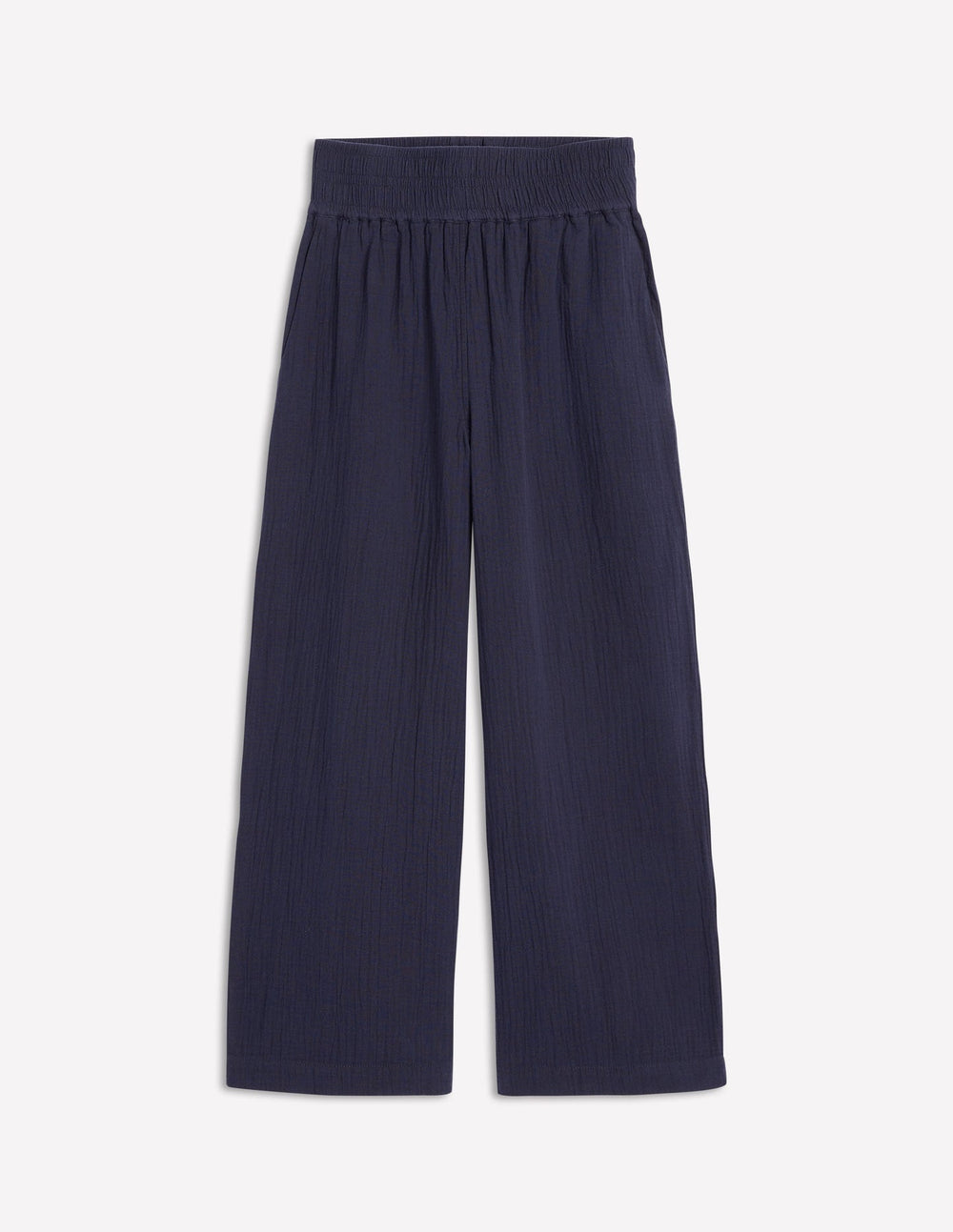 Boden Cropped Double Cloth Pants - Navy