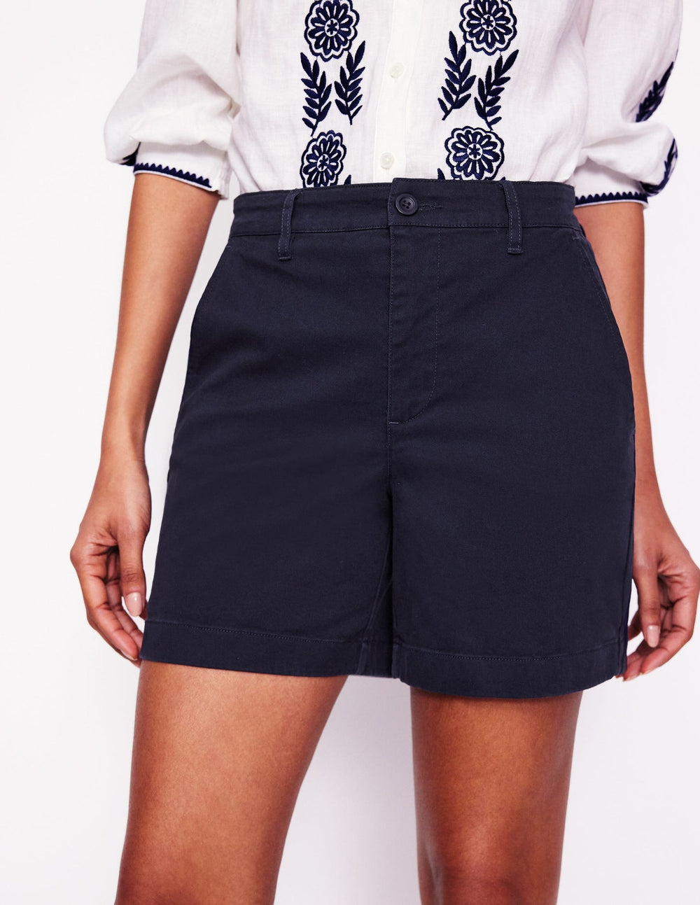 Boden Barnsbury Chino Shorts - Navy