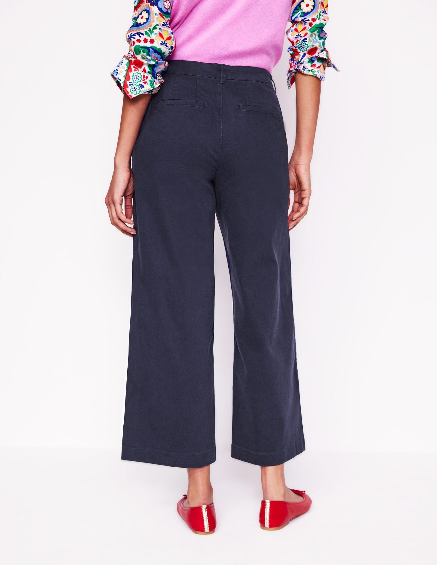 Boden Barnsbury Crop Chino Pants - Navy