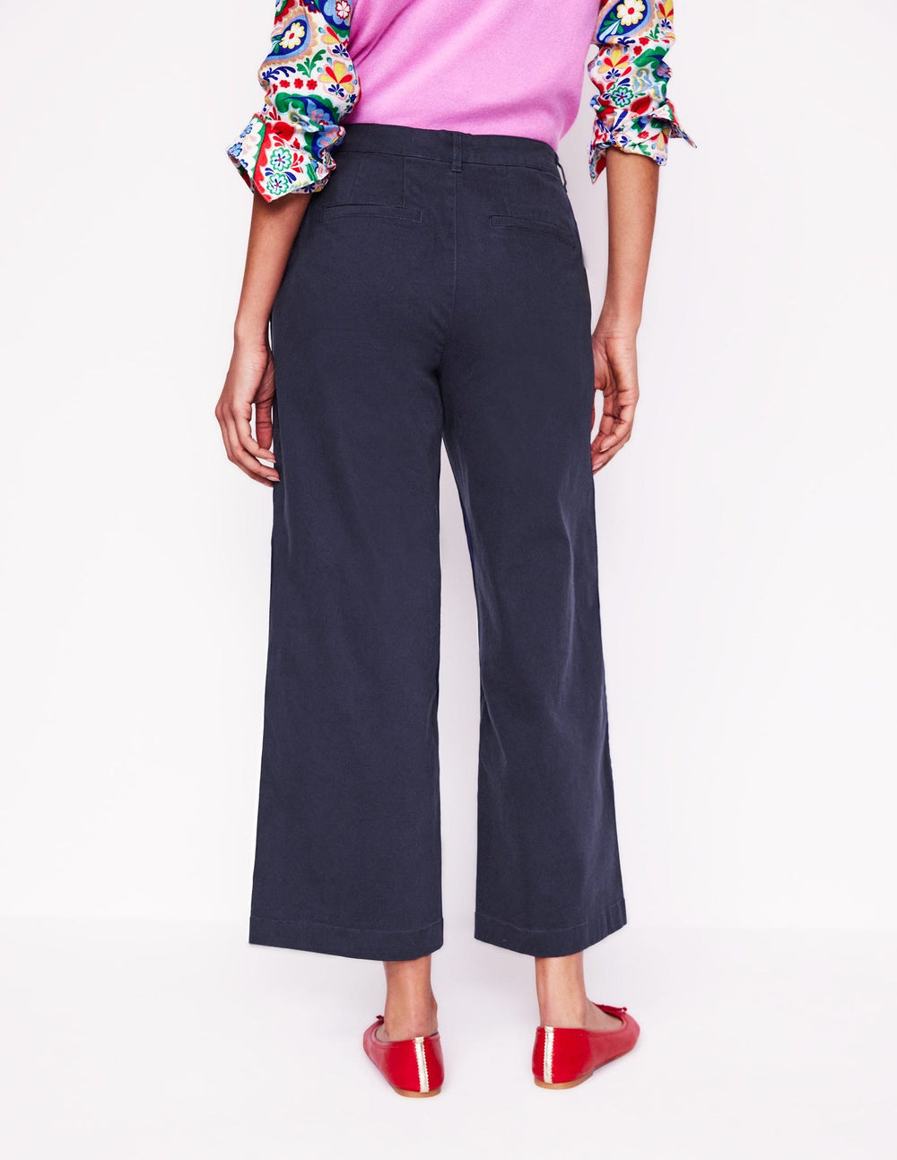Boden Barnsbury Crop Chino Pants - Navy