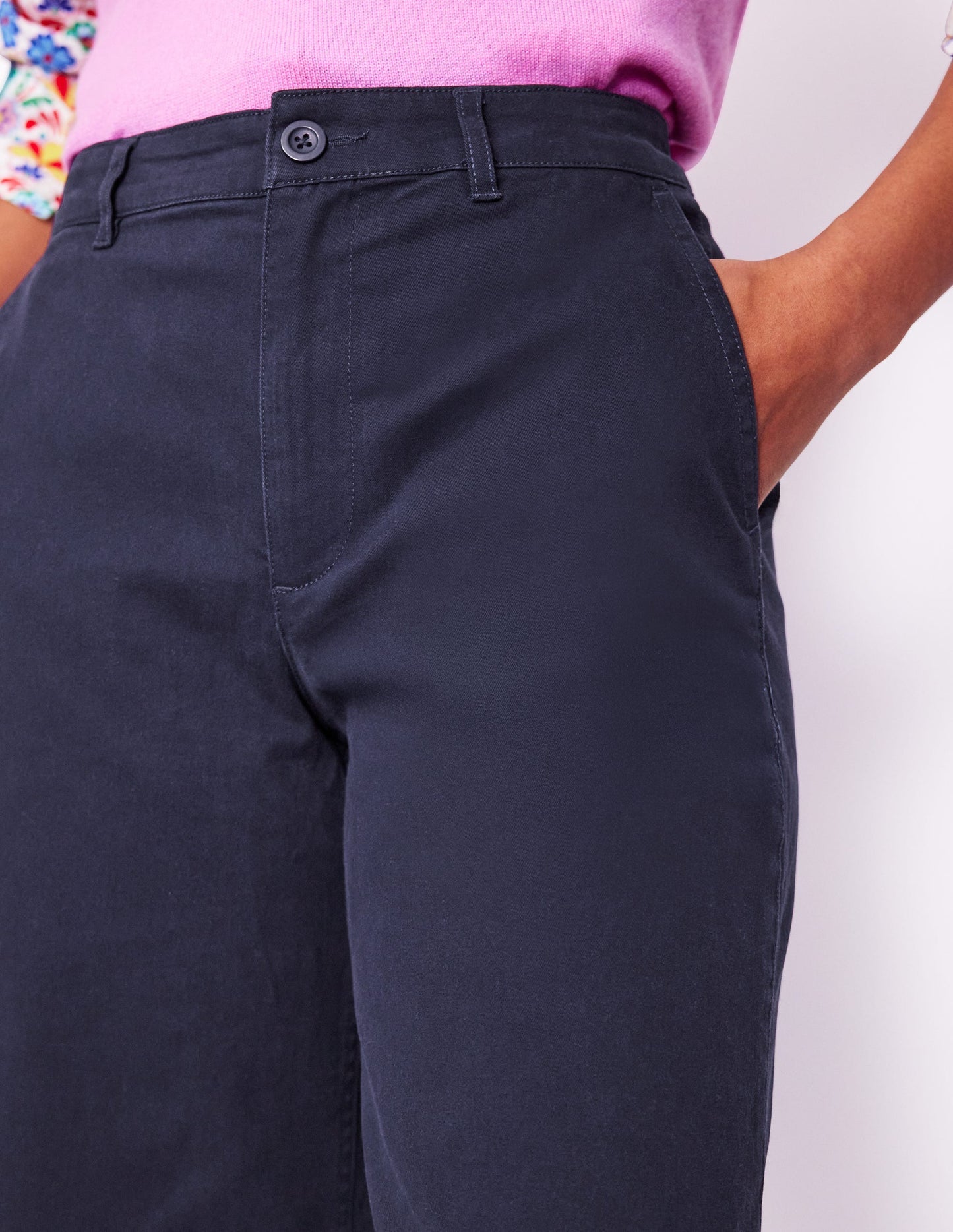 Boden Barnsbury Crop Chino Pants - Navy