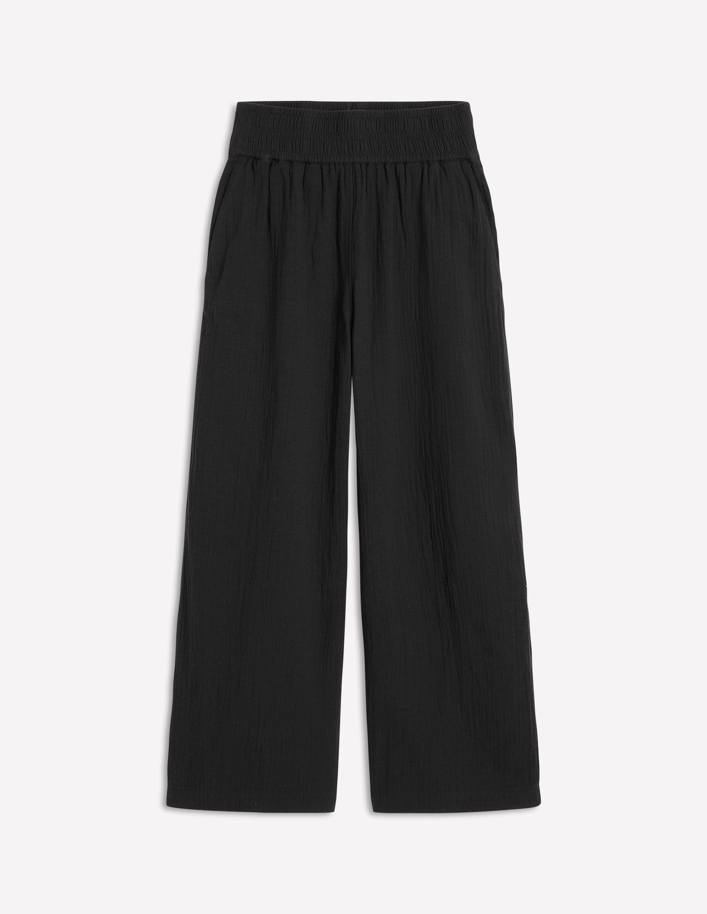 Boden Cropped Double Cloth Pants - Black