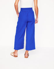 Boden Cropped Double Cloth Pants - Bright Blue