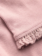 Boden Ribbed Leggings - Vintage Pink