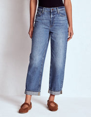 Boden Mid Rise Relaxed Jeans - Mid Vintage