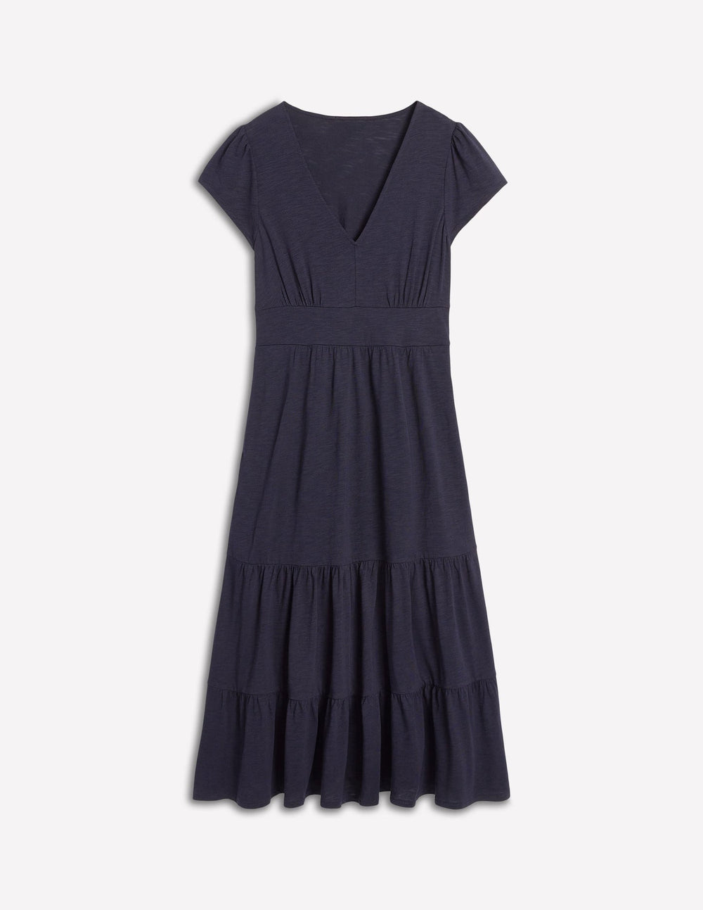 Boden Eloise Tiered Jersey Dress - Navy