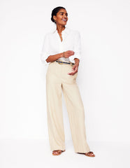 Boden Westbourne Linen Pants - Oatmeal