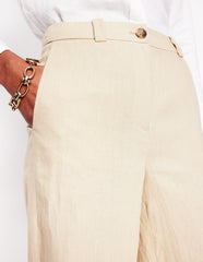 Boden Westbourne Linen Pants - Oatmeal