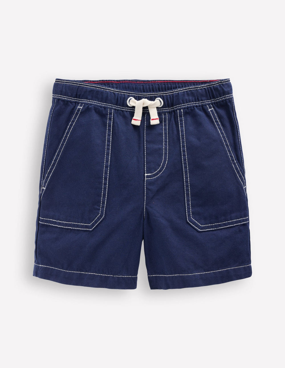 Boden Pull - On Cotton Shorts - Navy