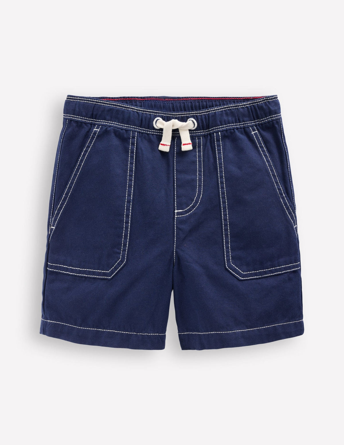 Boden Pull - On Cotton Shorts - Navy
