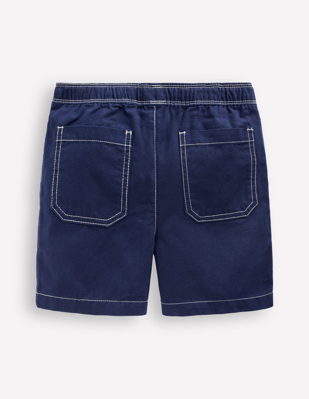 Boden Pull - On Cotton Shorts - Navy