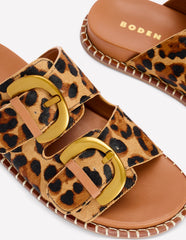 Boden Alberta Footbed Sandals - Leopard