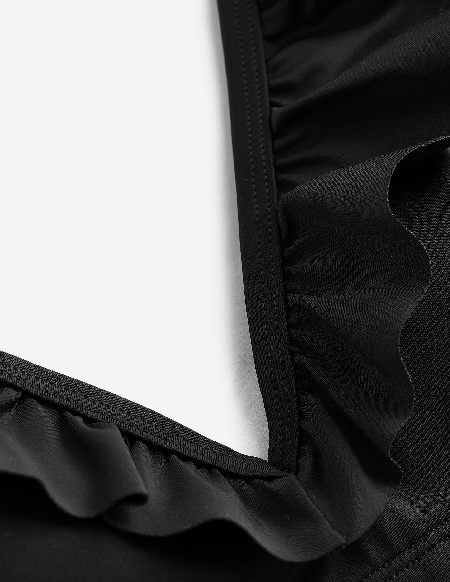 Boden Evia Ruffle Bikini Top - Black