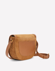Boden Iris Snaffle Leather Satchel - Tan