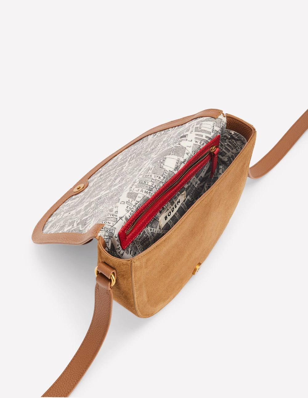 Boden Iris Snaffle Leather Satchel - Tan