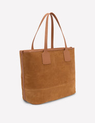 Boden Suede Tote Bag - Tan