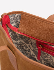 Boden Suede Tote Bag - Tan