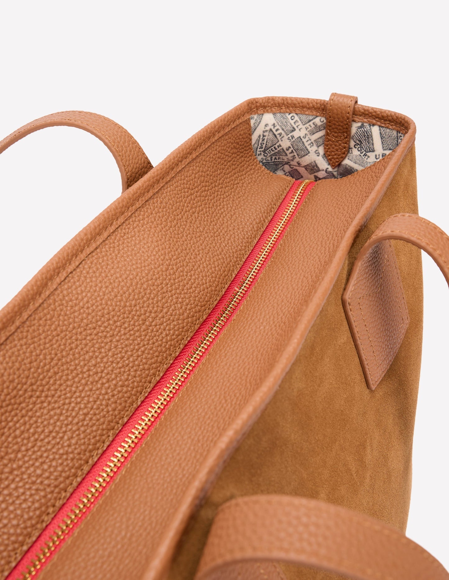 Boden Suede Tote Bag - Tan