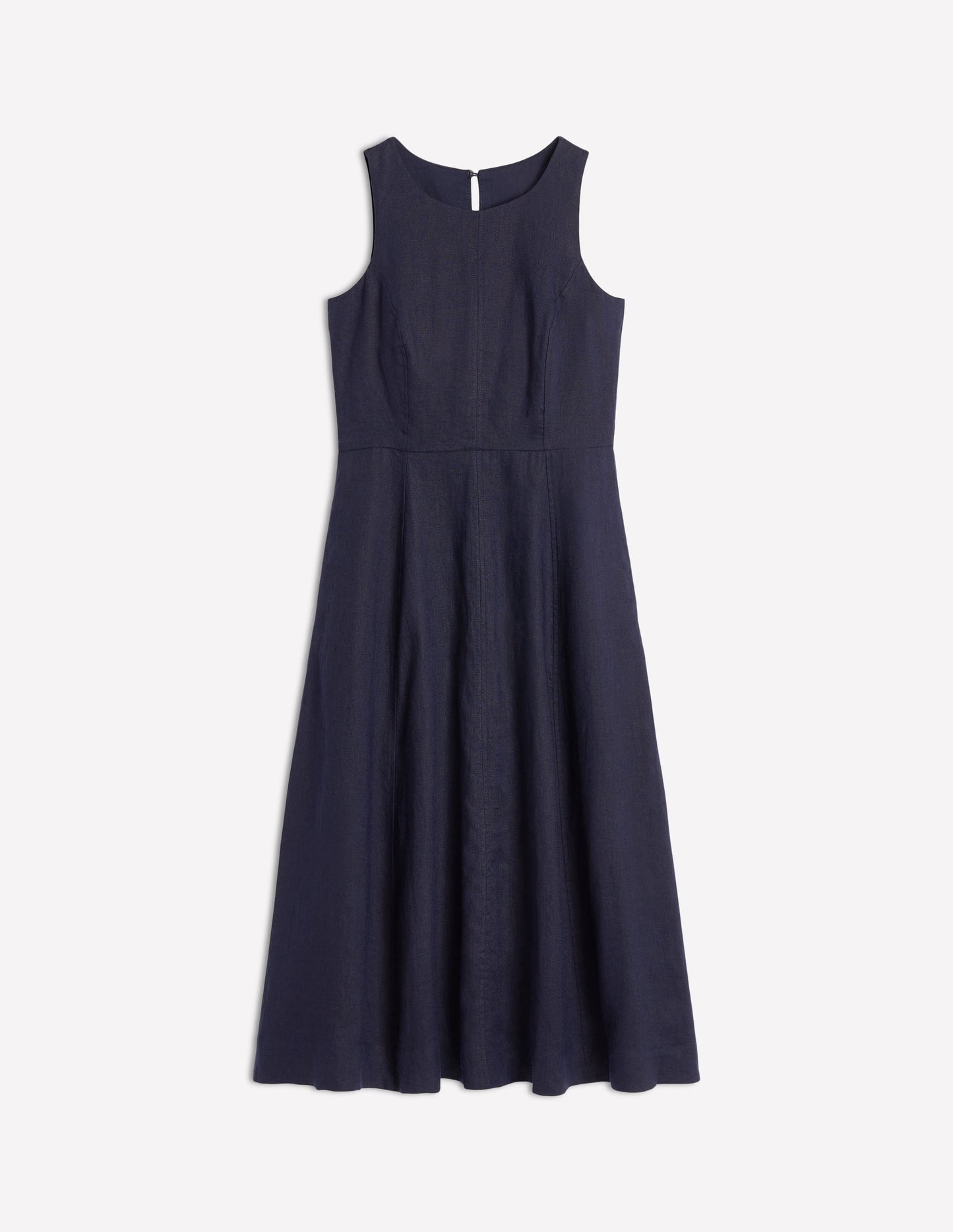 Boden Carla Linen Midi Dress - Navy