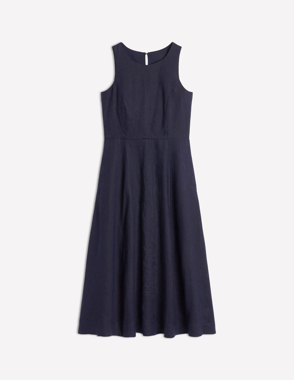 Boden Carla Linen Midi Dress - Navy