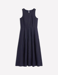 Boden Carla Linen Midi Dress - Navy