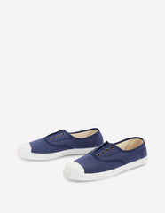 Boden Laceless Canvas Plimsoll - Navy