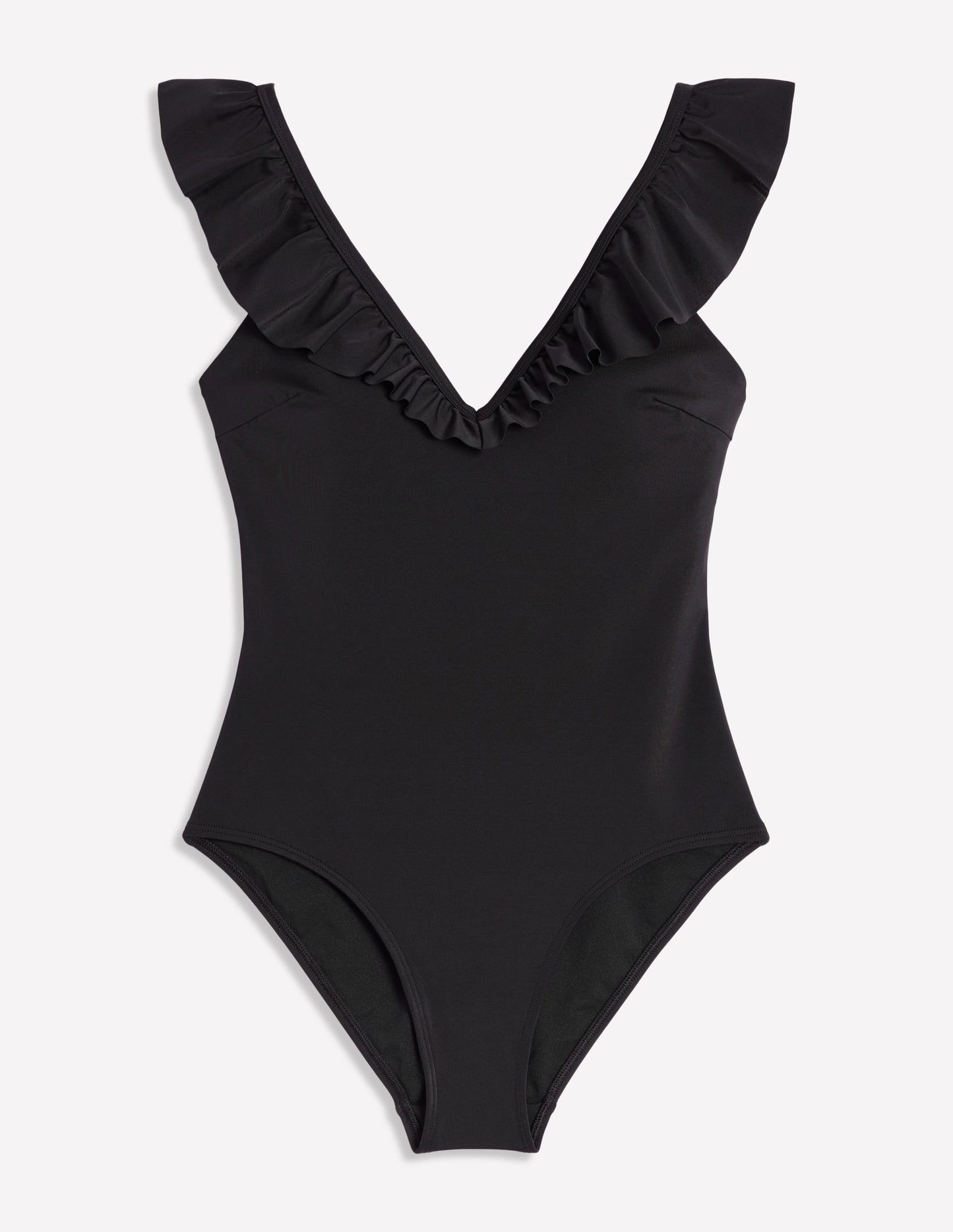 Boden Evia Ruffle Swimsuit - Black