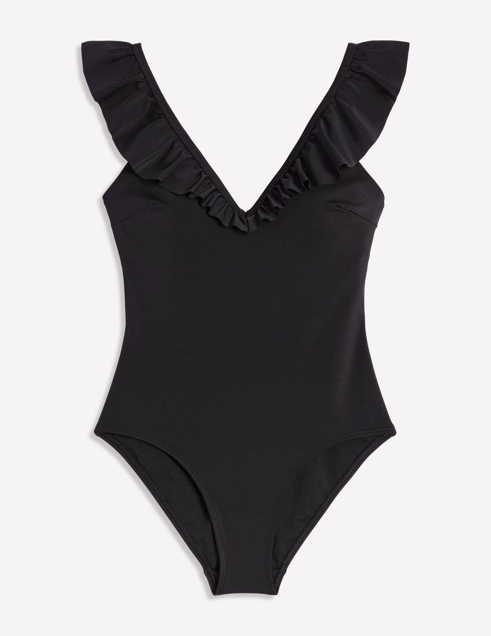 Boden Evia Ruffle Swimsuit - Black