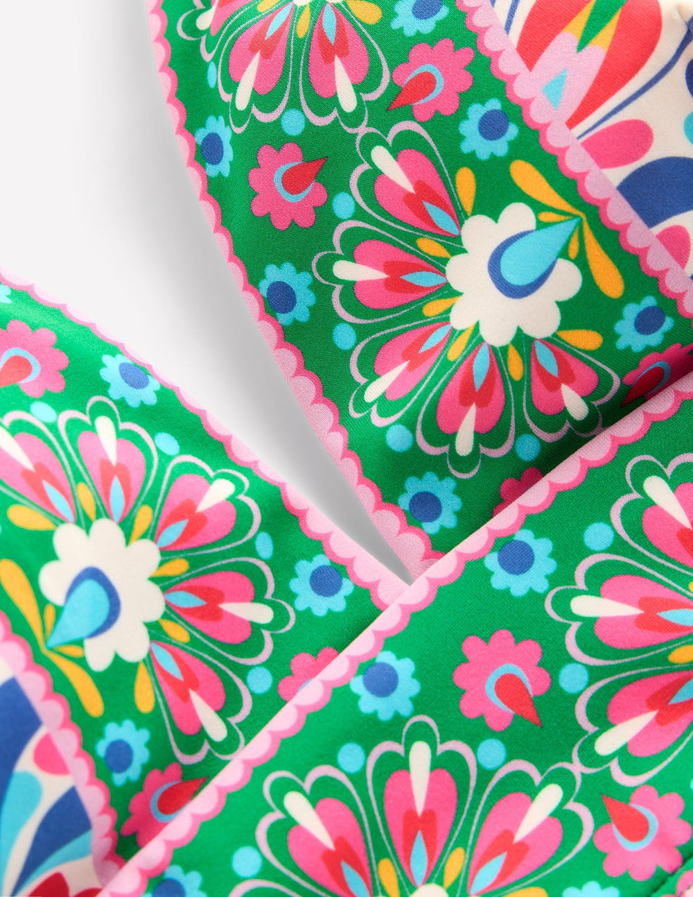 Boden Porto Bikini Top - Multi, Decorative Dandelion