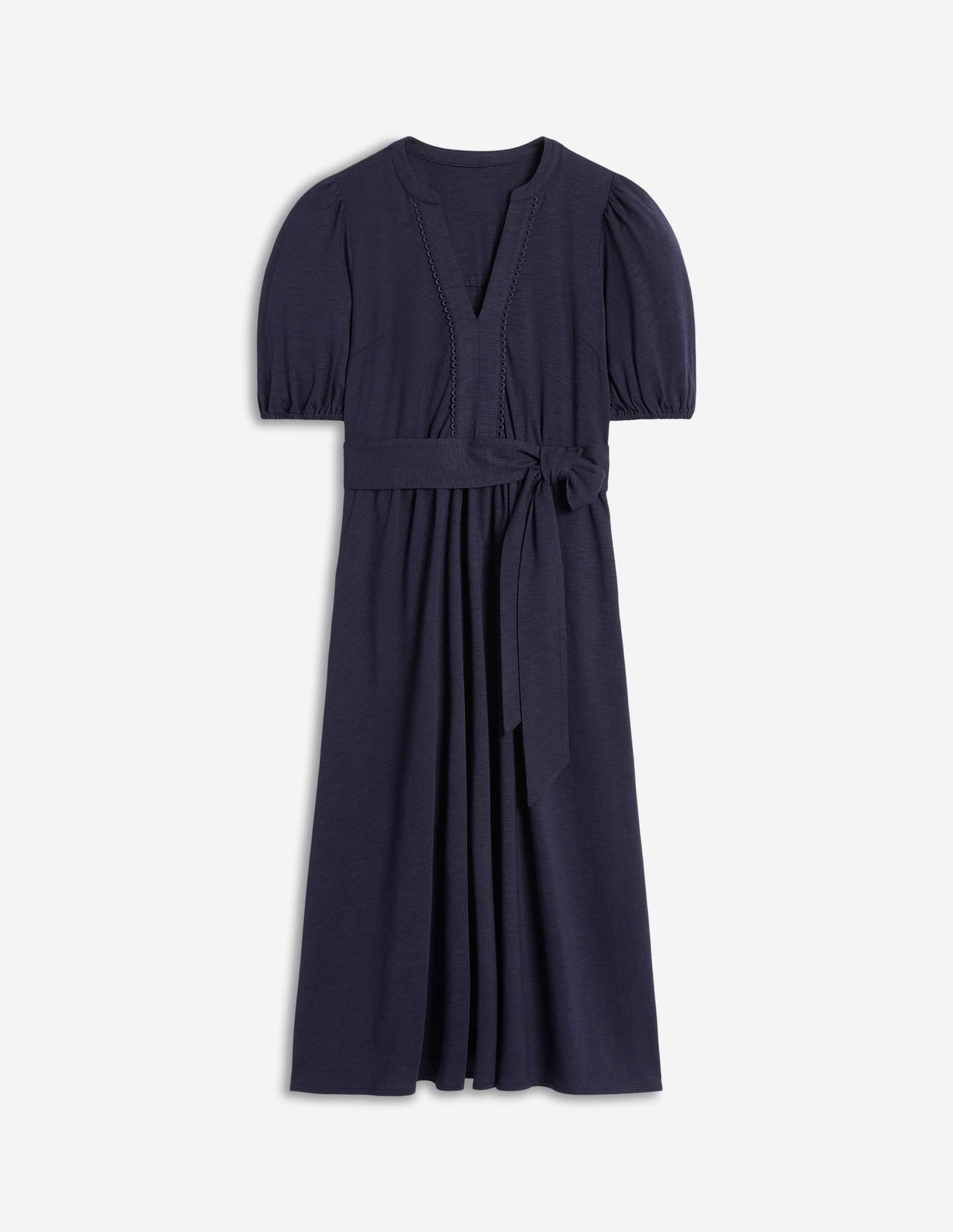 Boden Sofia Trim Jersey Midi Dress - Navy