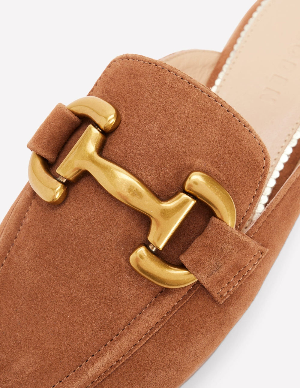 Boden Iris Snaffle Mule Loafers - Tan