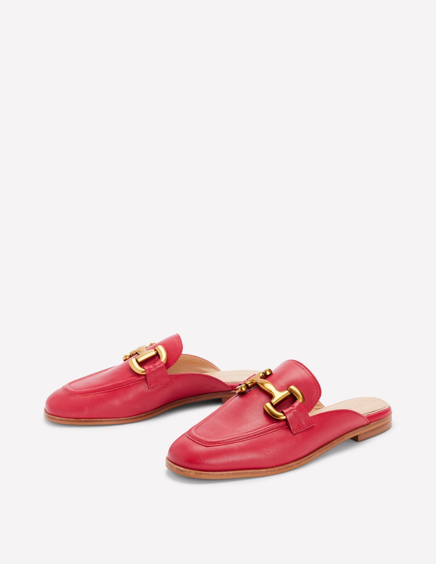 Boden Iris Snaffle Mule Loafers - Red