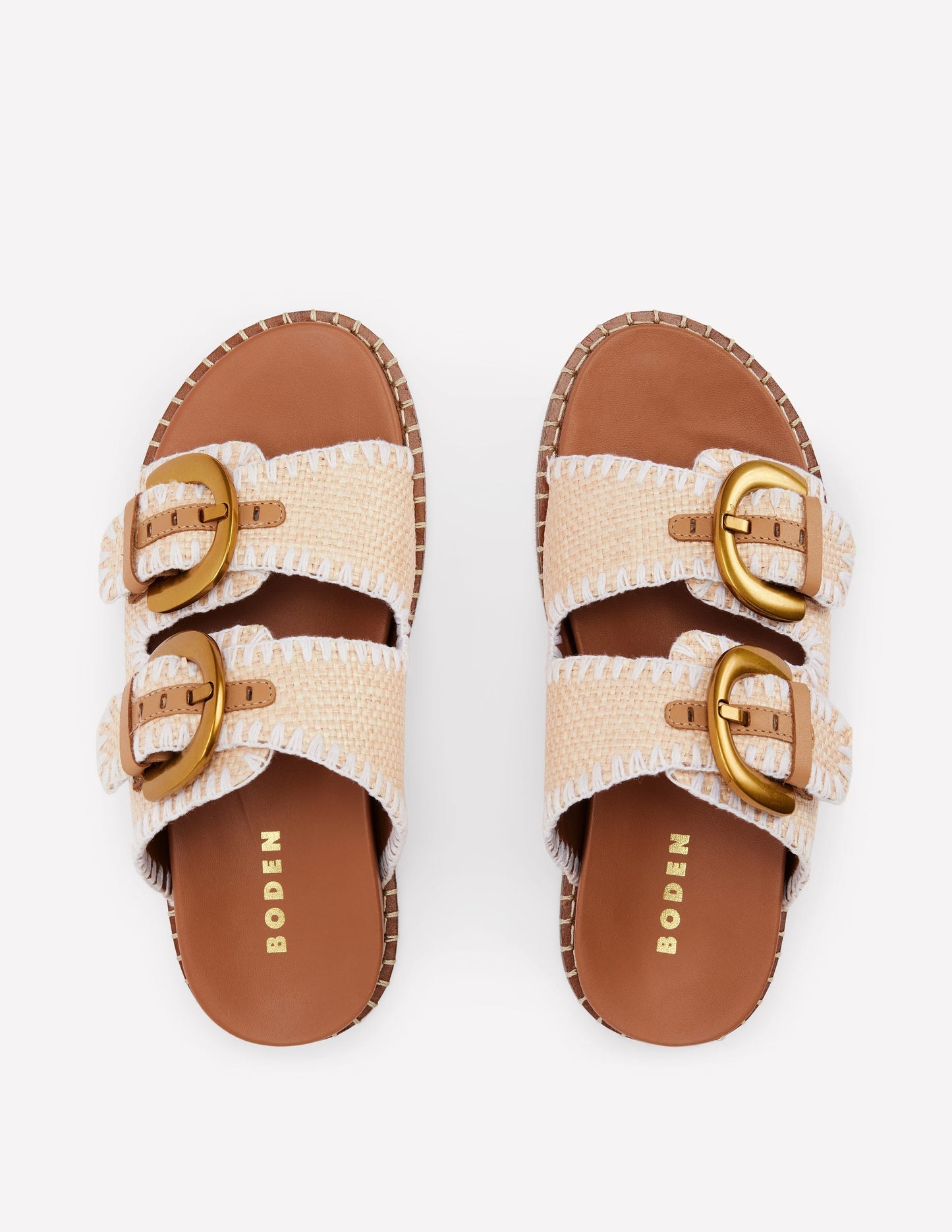 Boden Alberta Footbed Sandals - Natural