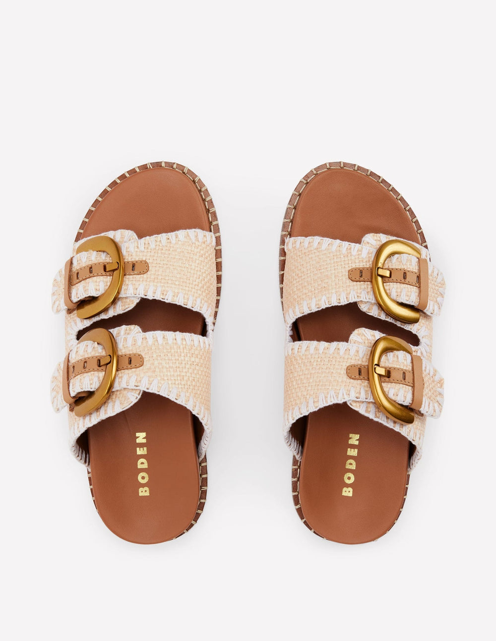 Boden Alberta Footbed Sandals - Natural