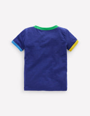 Boden Ringer T-shirt - Starboard Blue