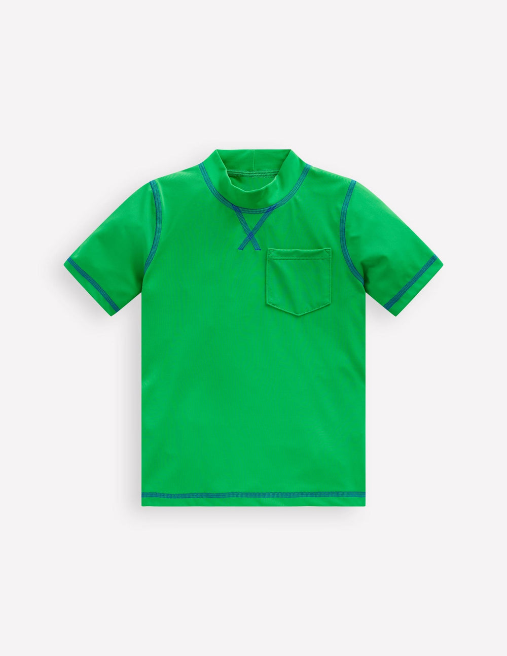Boden Short Sleeve Rash Vest - Sapling Green