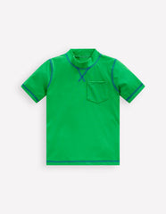 Boden Short Sleeve Rash Vest - Sapling Green