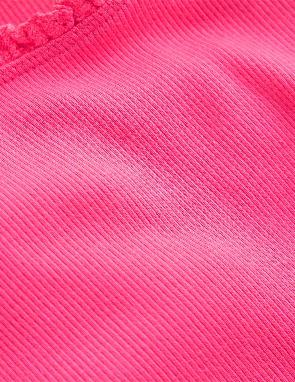 Boden Short Sleeve Ribbed T-shirt - Flamingo Pink