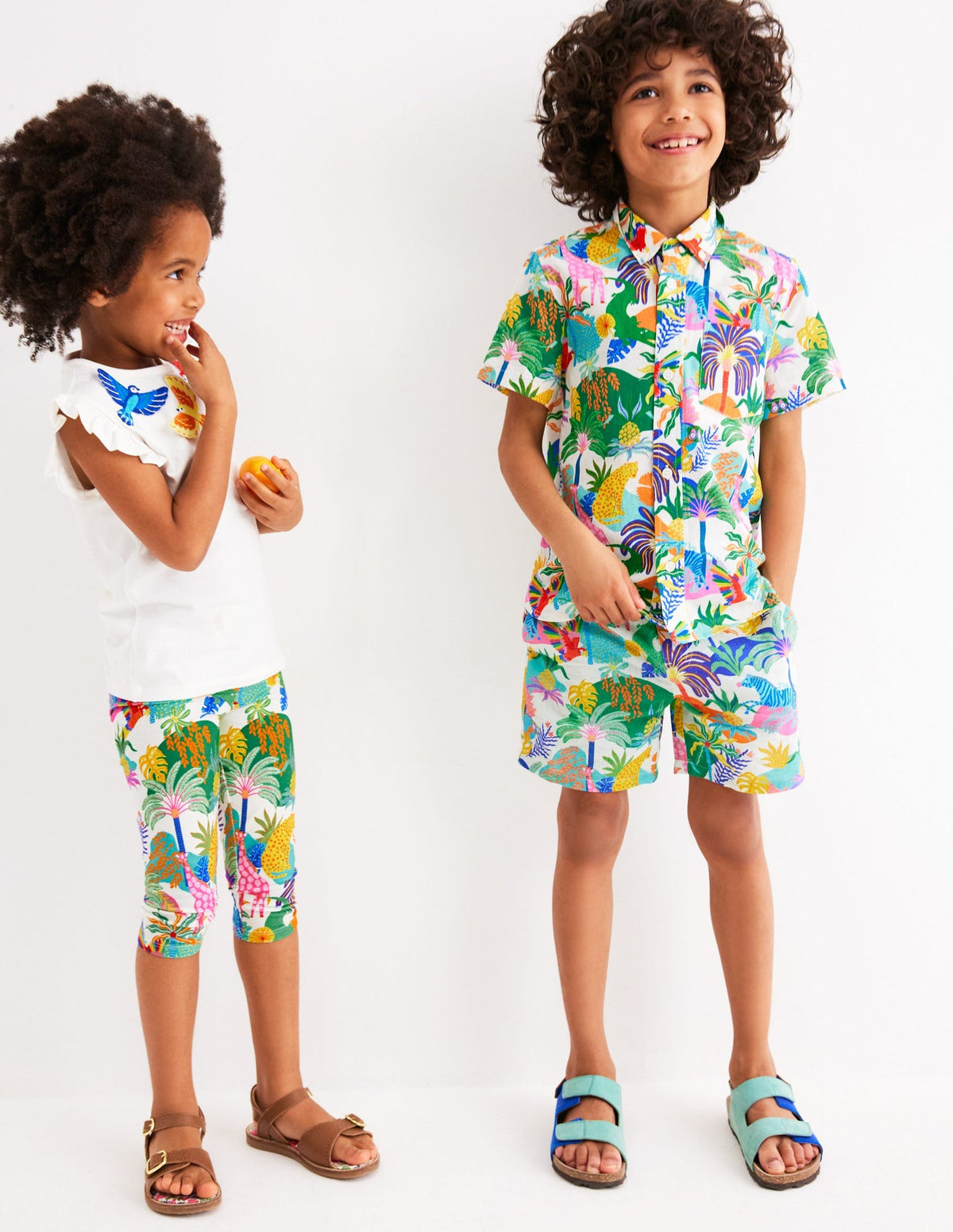 Boden Flutter Short Sleeve T-shirt - Ivory Birds