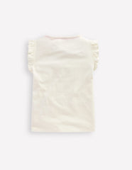 Boden Flutter Short Sleeve T-shirt - Ivory Birds