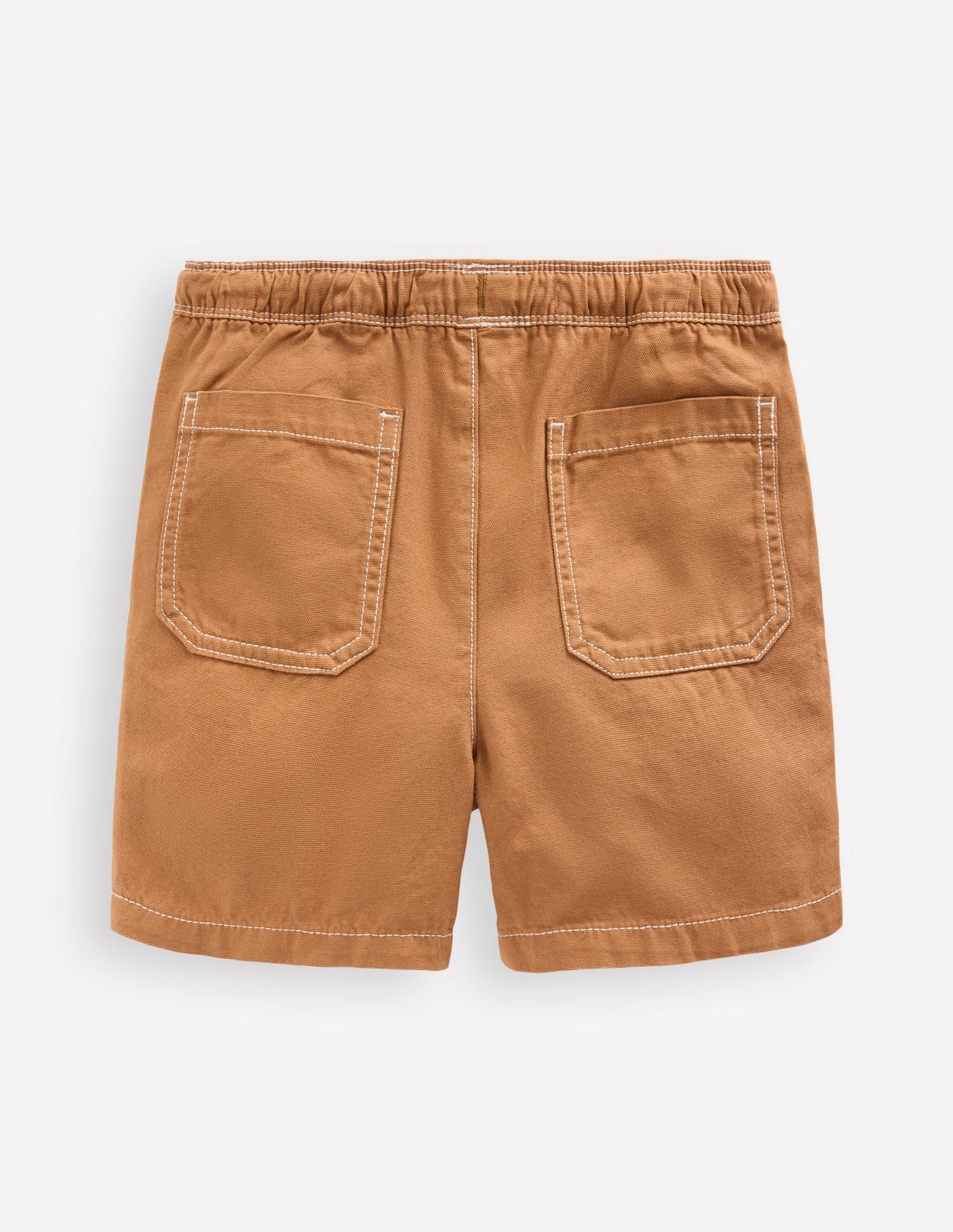 Boden Pull - On Cotton Shorts - Butterscotch Brown