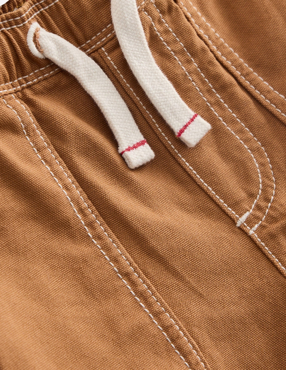 Boden Pull - On Cotton Shorts - Butterscotch Brown