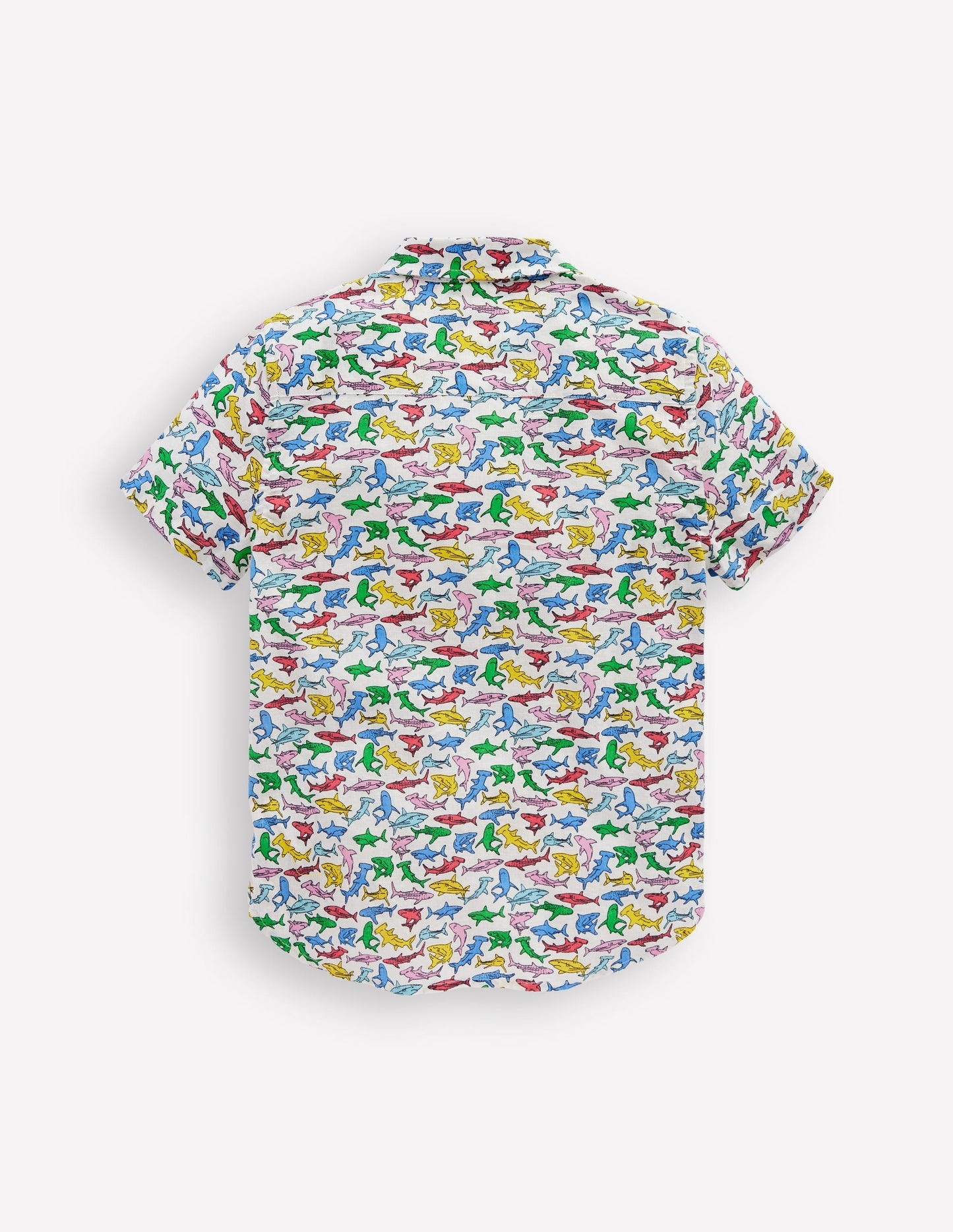 Boden Cotton Linen Shirt - Multi Sharks