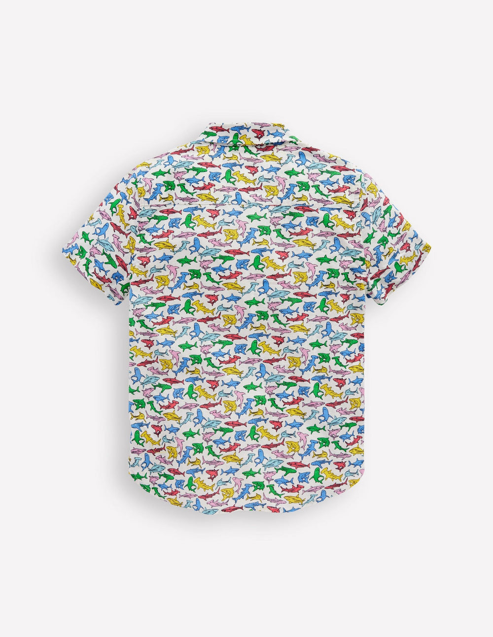 Boden Cotton Linen Shirt - Multi Sharks