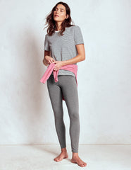 Boden High Rise Jersey Leggings - Charcoal Marl